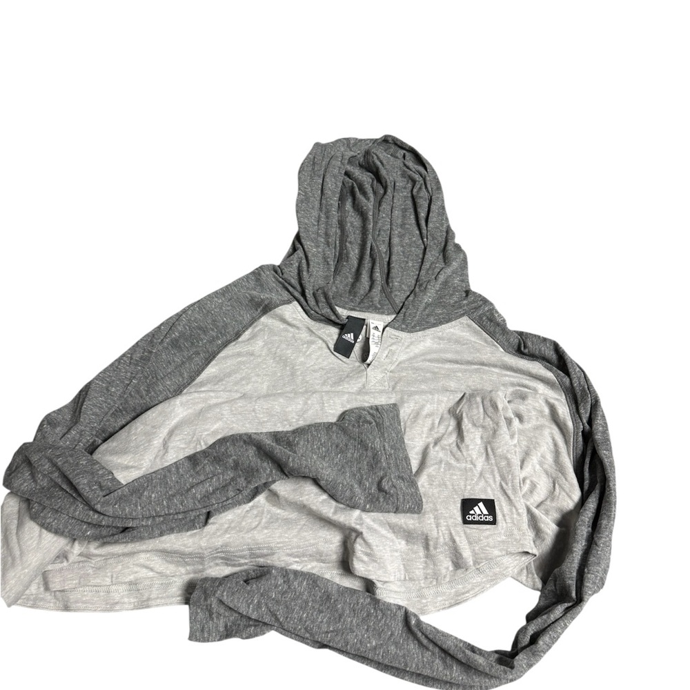 Adidas Two-Tone Gray Hoodie